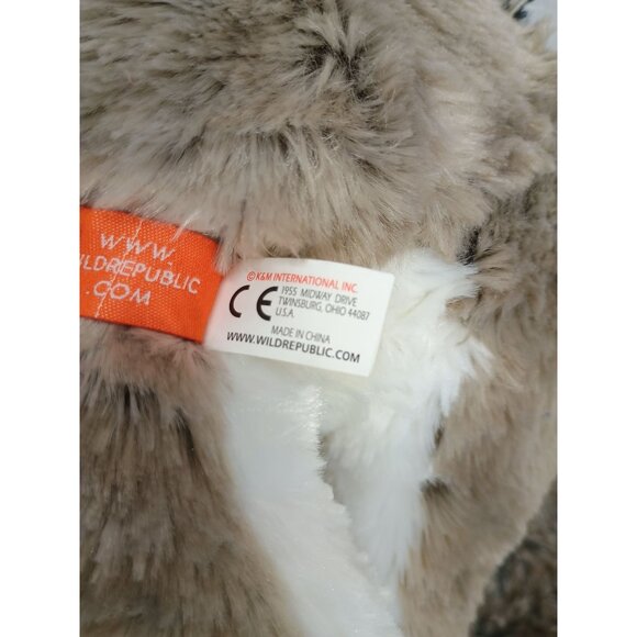 Wild Republic Ring-Tailed Lemur Stuffed Animal Plush Toy Approx 12" Soft Gray - Picture 6 of 8